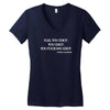 Flee You Idiot Women's V-Neck T-Shirt