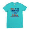 idk not trump though 2016 Ladies Fitted T-Shirt