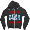 star spangled hammered Zipper Hoodie