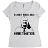 i love it when a plan comes together Women's Triblend Scoop T-shirt