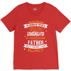 Super Cool Granddaughter Of A Freaking Awesome Father V-Neck Tee