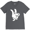 peace sign V-Neck Tee