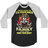 mess with me i'll fight back 3/4 Sleeve Shirt