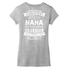Super Cool Nana Of A Freaking Awesome Grandson Women's V-Neck T-Shirt