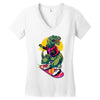rex to the future Women's V-Neck T-Shirt