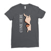 come here Ladies Fitted T-Shirt