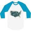 periodic table of the states 3/4 Sleeve Shirt