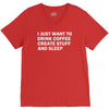 i just want to drink coffee, create stuff and sleep V-Neck Tee