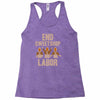 end sweetshop labor Racerback Tank