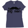 moustache Ladies Fitted T-Shirt