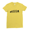 golf evolotions Ladies Fitted T-Shirt