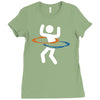 portal hula hooping with portals Ladies Fitted T-Shirt
