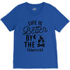life is better by the camp fire (2) V-Neck Tee