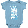 lonely astronaut Baby Bodysuit