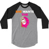 She Wants D - Dunkin Donuts 3/4 Sleeve Shirt