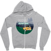 Way Down We Go Zipper Hoodie