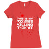 this is my zombie killing Ladies Fitted T-Shirt