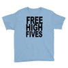free high fives t shirt x large funny humor geek awesome highfive cool Youth Tee