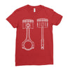 sketch of piston 2 Ladies Fitted T-Shirt