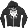 sloth's gym Zipper Hoodie