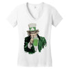 st patricks day  uncle sam Women's V-Neck T-Shirt