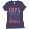 papa   body guard Ladies Fitted T-Shirt