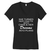 dreams into plans journal Women's V-Neck T-Shirt