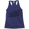 questionable table of elements Racerback Tank