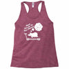 never give up on dreams ladies fitted Racerback Tank