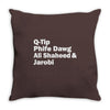 tribe called quest names Throw Pillow