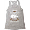 daddy and daughter  always heart to heart Racerback Tank