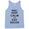 keep calm and eat bacon t shirt funny parody meat tee food pig hog bre Tank Top