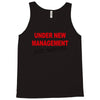 under new management just married mens black wedding present husband t Tank Top