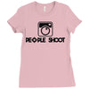 people shoot Ladies Fitted T-Shirt