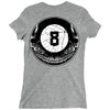8ball skull Ladies Fitted T-Shirt