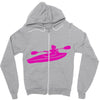 kayak chick Zipper Hoodie