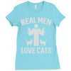 real men love cats (2) Ladies Fitted T-Shirt