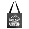 Camper Couple Man White Tote Bags