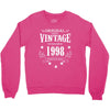 original parts vintage established 1998 perfectly aged Crewneck Sweatshirt