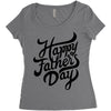 happy fathers day Women's Triblend Scoop T-shirt