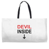 devil inside Weekender Totes