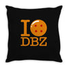 i love dbz Throw Pillow