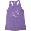 rude hands, ideal gift or birthday present. Racerback Tank