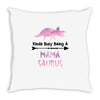 cool mama saurus Throw Pillow