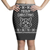 meowy christmas Pencil Skirts