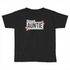 blessed aunitie with flower white color Toddler T-shirt