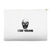 i eat vegans Accessory Pouches