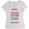 merry corruption of a pagan holiday Women's Triblend Scoop T-shirt