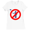 no selfie sticks girls Ladies Fitted T-Shirt