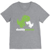 daddysaurus dinosaur dino V-Neck Tee